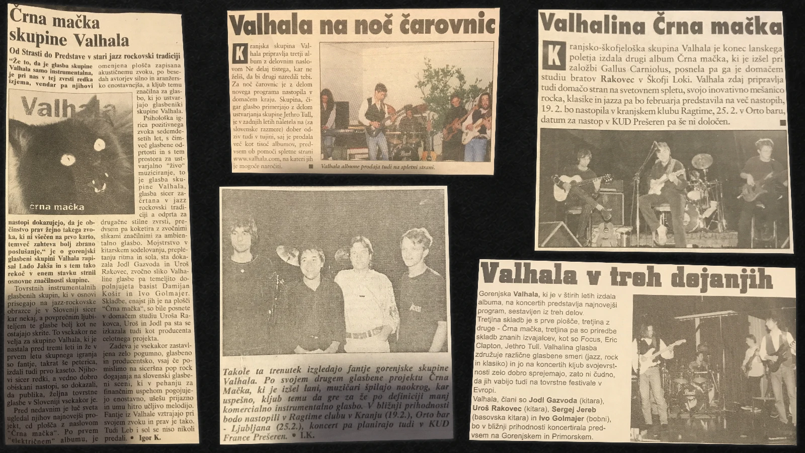 Artikelarchiv aus der Zeit von Valhala