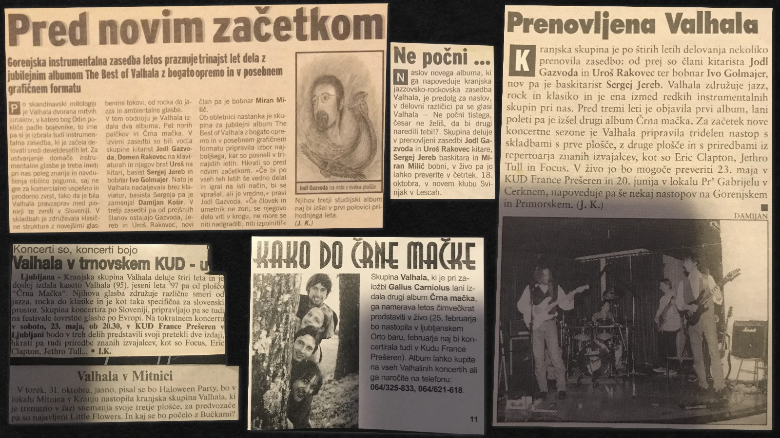 Artikelarchiv aus der Zeit von Valhala